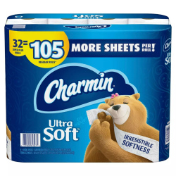 Charmin Ultra Soft Toilet Paper Super Plus Rolls